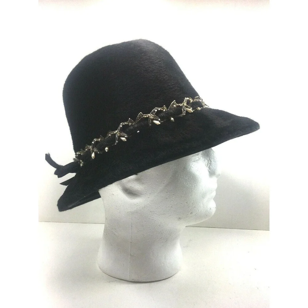 Vintage Coralie Women's Fur Hat Union Made 16010 USA Imported‎ Italy